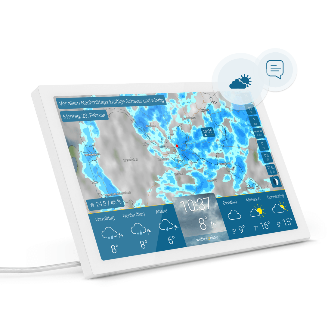 tiempo & radar home 4 (blanco)