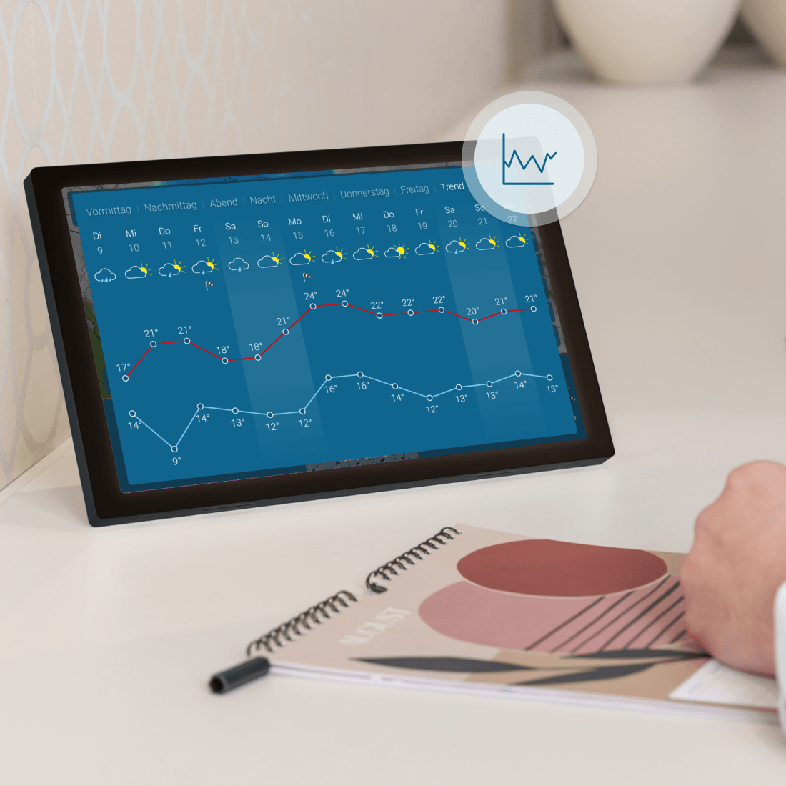 tiempo & radar home 4 (negro)